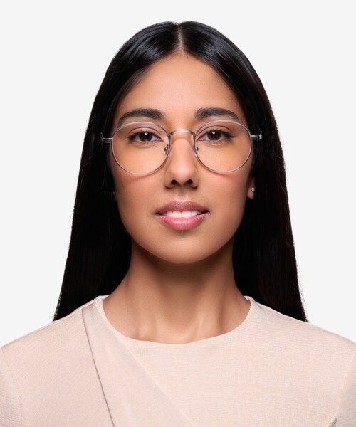 Cupertino Silver MetalEyeglass Frames for Women from EyeBuyDirect
