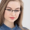 Singapore Black MetalEyeglass Frames for Women from EyeBuyDirect