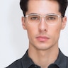 Calm Gunmetal MetalEyeglass Frames for Men from EyeBuyDirect