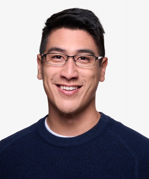 Olsen Gunmetal MetalEyeglass Frames for Men from EyeBuyDirect