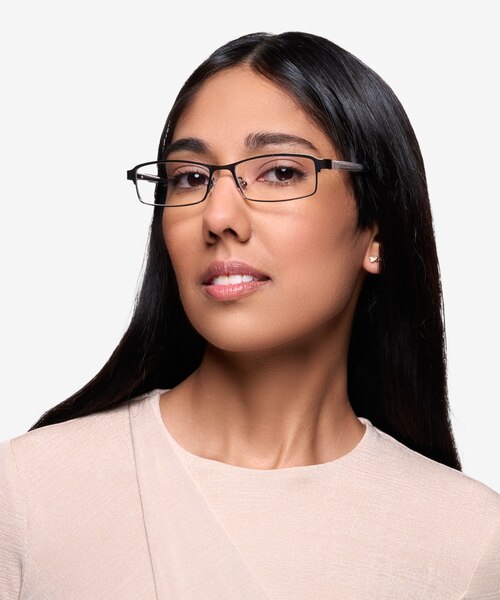 Olsen Gunmetal MetalEyeglass Frames for Women from EyeBuyDirect