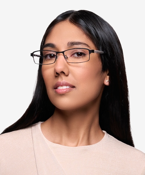 Olsen Gunmetal MetalEyeglass Frames for Women from EyeBuyDirect