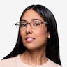 Olsen Gunmetal MetalEyeglass Frames for Women from EyeBuyDirect