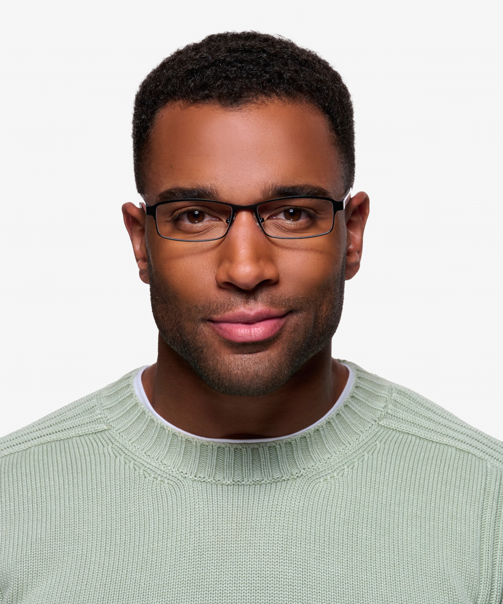 Olsen Rectangle Black Full Rim Eyeglasses Eyebuydirect Canada 3462