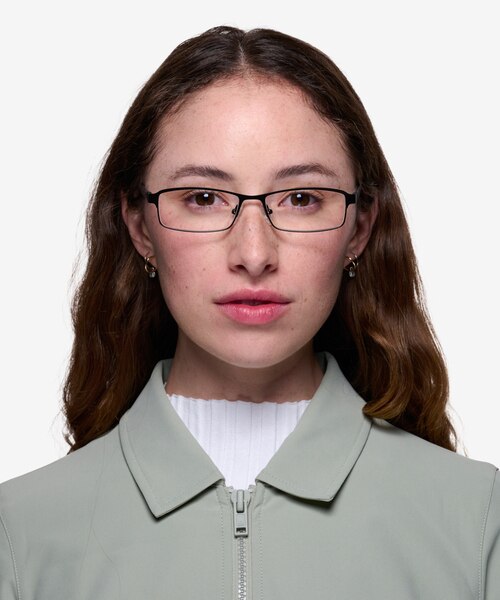 Olsen Noir MétalMontures de lunettes de vue pour Femmes d'EyeBuyDirect