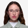 Olsen Noir MétalMontures de lunettes de vue pour Femmes d'EyeBuyDirect