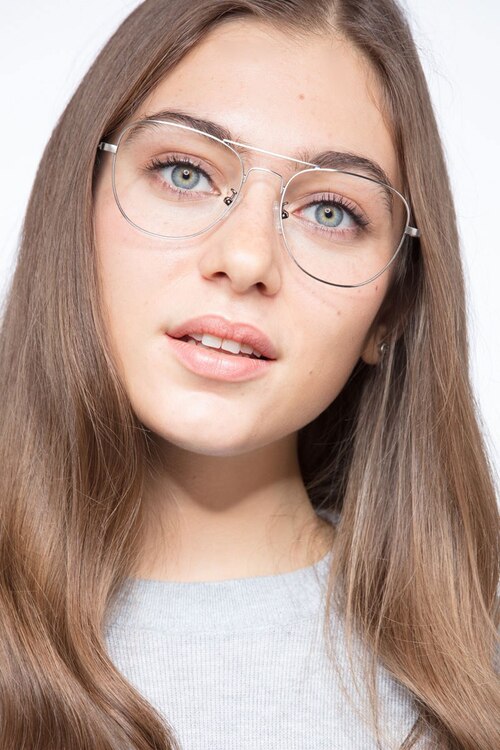 Harrier Gunmetal MetalEyeglass Frames for Women from EyeBuyDirect