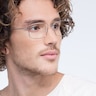 Balance Silver MetalEyeglass Frames for Men from EyeBuyDirect