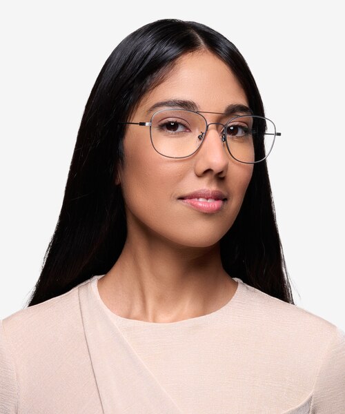 Courser Gunmetal MétalMontures de lunettes de vue pour Femmes d'EyeBuyDirect