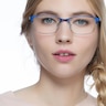 Cascade Bleu MétalMontures de lunettes de vue pour Femmes d'EyeBuyDirect