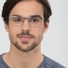 Pinion Gunmetal MetalEyeglass Frames for Men from EyeBuyDirect