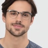 Ferrous Gunmetal MétalMontures de lunettes de vue pour Hommes d'EyeBuyDirect