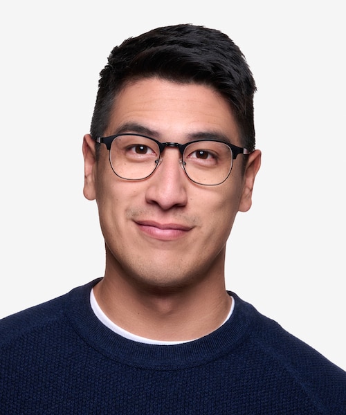Ferrous Black MetalEyeglass Frames for Men from EyeBuyDirect