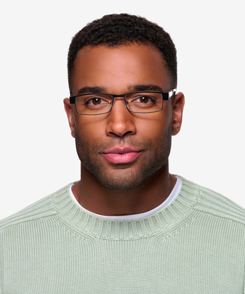 Katia Rectangle Black Full Rim Eyeglasses | Eyebuydirect Katia Rectangle Black Full Rim Eyeglasses | Eyebuydirect