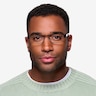 Katia Noir MétalMontures de lunettes de vue pour Hommes d'EyeBuyDirect