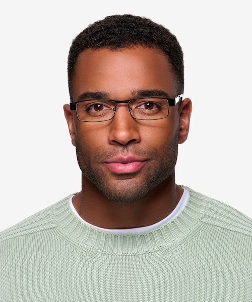 Katia Black MetalEyeglass Frames for Men from EyeBuyDirect
