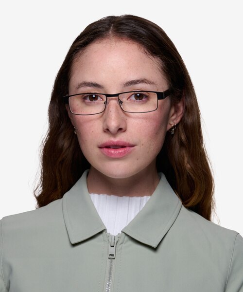 Katia Noir MétalMontures de lunettes de vue pour Femmes d'EyeBuyDirect