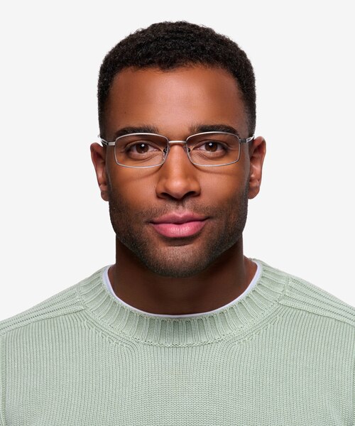 Tab Gunmetal MetalEyeglass Frames for Men from EyeBuyDirect