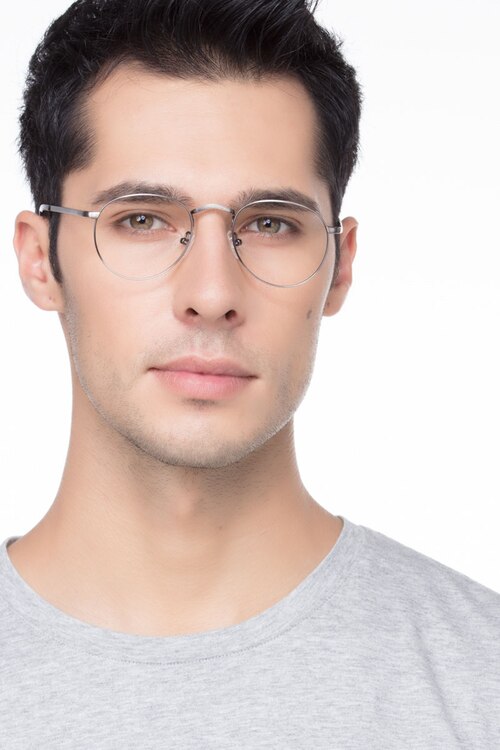Pensive Gunmetal MetalEyeglass Frames for Men from EyeBuyDirect
