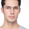 Pensive Gunmetal MetalEyeglass Frames for Men from EyeBuyDirect