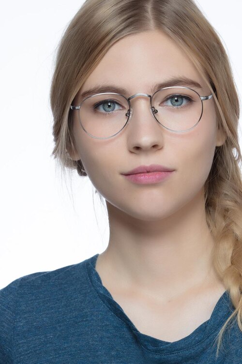 Pensive Gunmetal MetalEyeglass Frames for Women from EyeBuyDirect