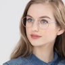 Epilogue Silver MetalEyeglass Frames for Women from EyeBuyDirect