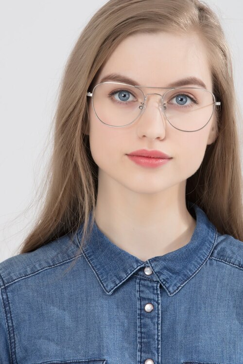 Captain Silver MetalEyeglass Frames for Women from EyeBuyDirect