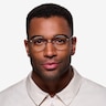 Ledger Silver MetalEyeglass Frames for Men from EyeBuyDirect