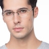 Caesar Gunmetal MetalEyeglass Frames for Men from EyeBuyDirect