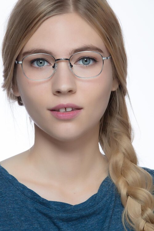 Caesar Gunmetal MetalEyeglass Frames for Women from EyeBuyDirect