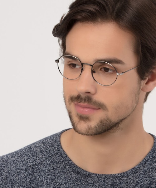 Motif Gunmetal MetalEyeglass Frames for Men from EyeBuyDirect