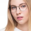 Motif Gunmetal MetalEyeglass Frames for Women from EyeBuyDirect