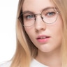 Motif Gunmetal MetalEyeglass Frames for Women from EyeBuyDirect