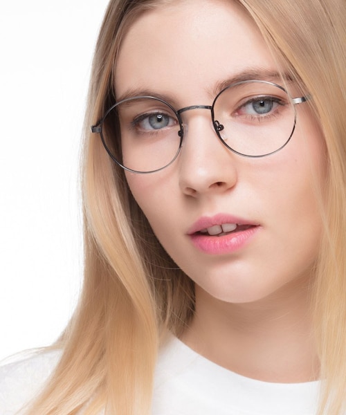 Motif Gunmetal MetalEyeglass Frames for Women from EyeBuyDirect