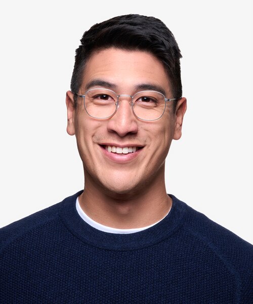 Suspense Silver MetalEyeglass Frames for Men from EyeBuyDirect