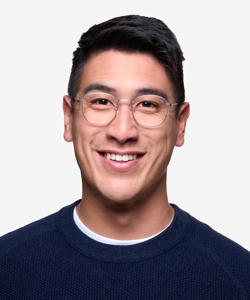 Suspense Silver MetalEyeglass Frames for Men from EyeBuyDirect