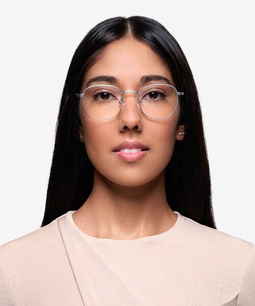 Suspense Silver MetalEyeglass Frames for Women from EyeBuyDirect