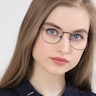 Suspense Noir MétalMontures de lunettes de vue pour Femmes d'EyeBuyDirect