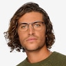 Ember Matte Black MetalEyeglass Frames for Men from EyeBuyDirect