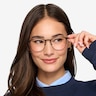 Ember Matte Black MetalEyeglass Frames for Women from EyeBuyDirect