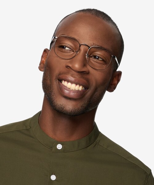 St Michel Black MetalEyeglass Frames for Men from EyeBuyDirect
