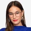 St Michel Black MetalEyeglass Frames for Women from EyeBuyDirect