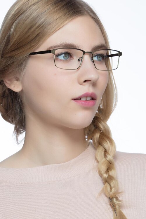 Prime Green Bronze MetalEyeglass Frames for Women from EyeBuyDirect
