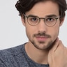 Radius Vert MétalMontures de lunettes de vue pour Hommes d'EyeBuyDirect