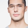 Puzzle Silver MetalEyeglass Frames for Men from EyeBuyDirect