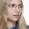 Puzzle Silver MetalEyeglass Frames for Women from EyeBuyDirect