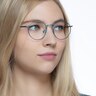 Puzzle Blue MetalEyeglass Frames for Women from EyeBuyDirect
