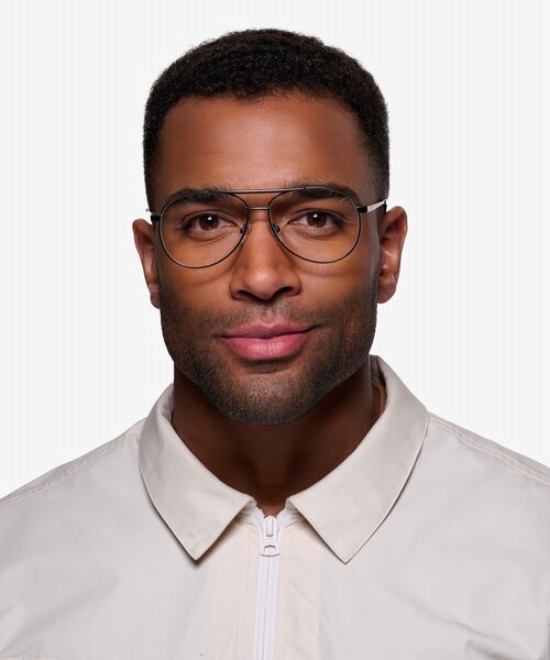 Discover Gunmetal MétalMontures de lunettes de vue pour Hommes d'EyeBuyDirect