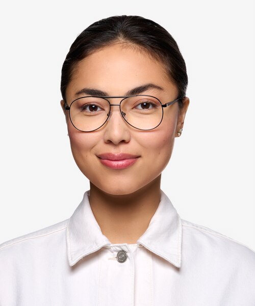 Discover Gunmetal MétalMontures de lunettes de vue pour Femmes d'EyeBuyDirect