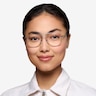Discover Matte Silver MétalMontures de lunettes de vue pour Femmes d'EyeBuyDirect
